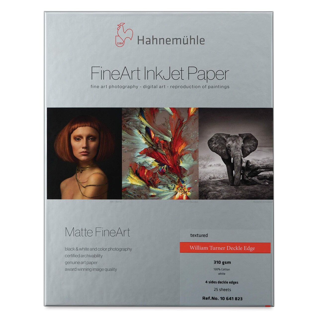 Hahnemuhle William Turner Inkjet Paper - 8-1/2" x 11", Deckle Edge, 25 Sheets